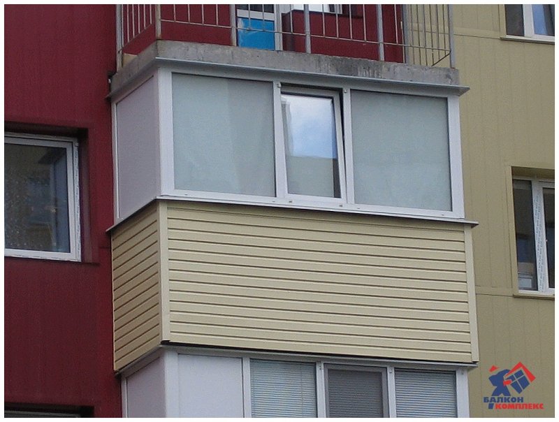 Отделка болкон а снаружи сайдинг