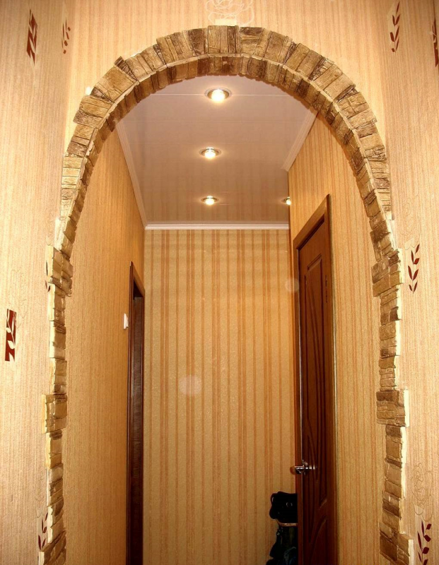 Декоративная отделка арки