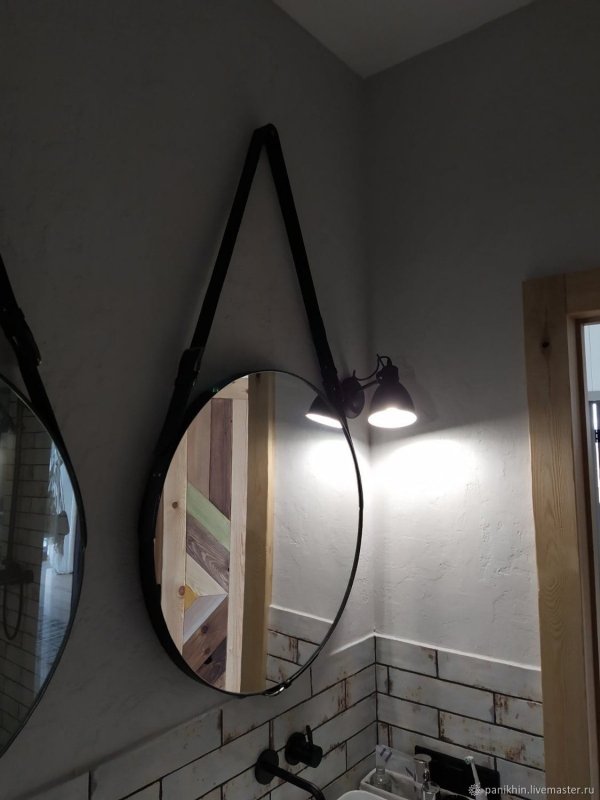 Зеркало круглое Rea tutumi Loft miedziane 70см