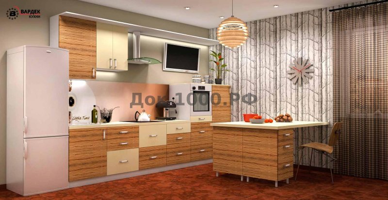 Кухня Эра зебрано 1,5м