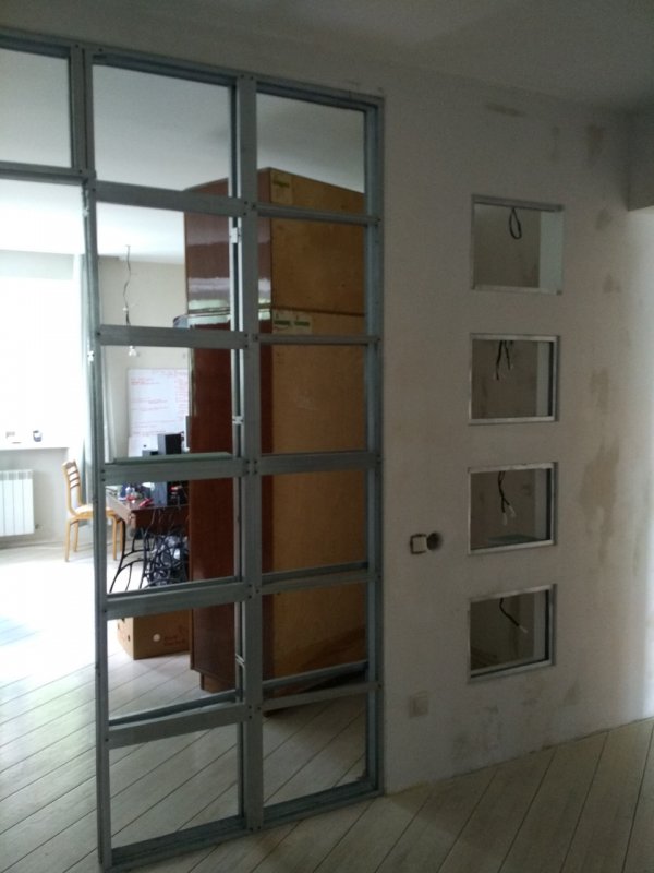 Межкомнатные перегородки из гипсокартона раздвижные