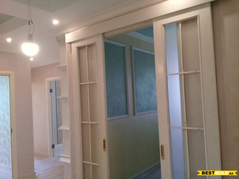 Межкомнатные перегородки из гипсокартона с дверью