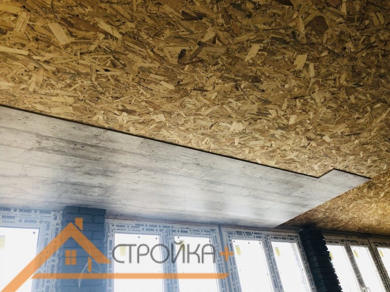 Потолок из ОСБ плит
