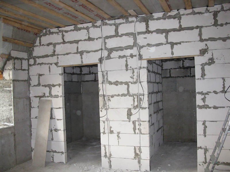 Межкомнатные перегородки из газобетонных блоков