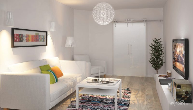 Hemnes ikea кушетка в гостиной