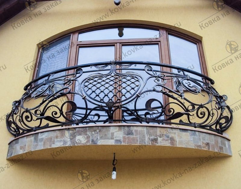 Кованые круглые балконные ограждения