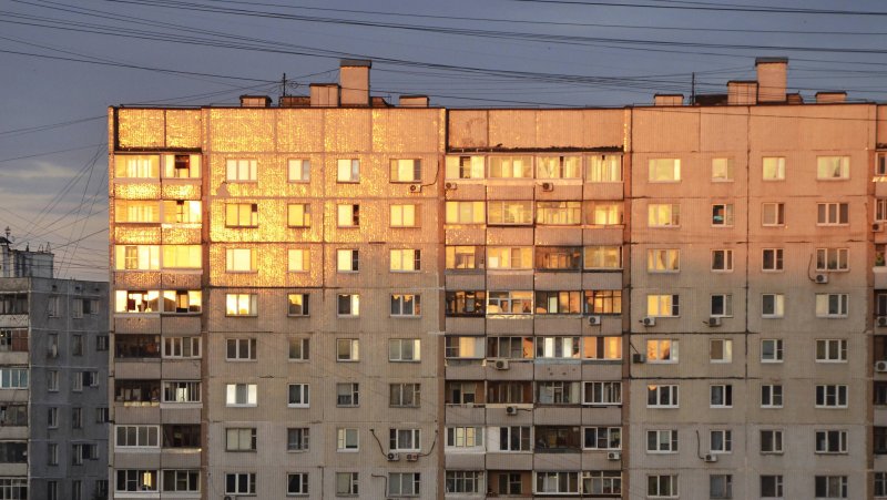 Панельный многоэтажный дом