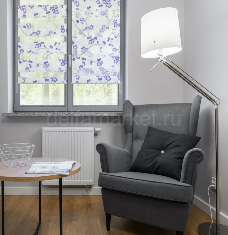 Штора рулонная день-ночь MIAMOZA Paris 70x160 см, цвет молочный