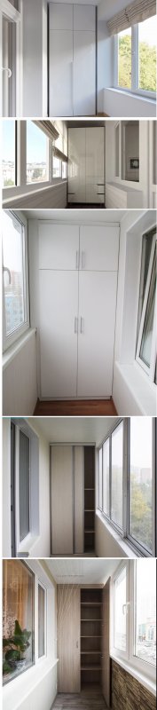 Шкаф для балкона из Леруа