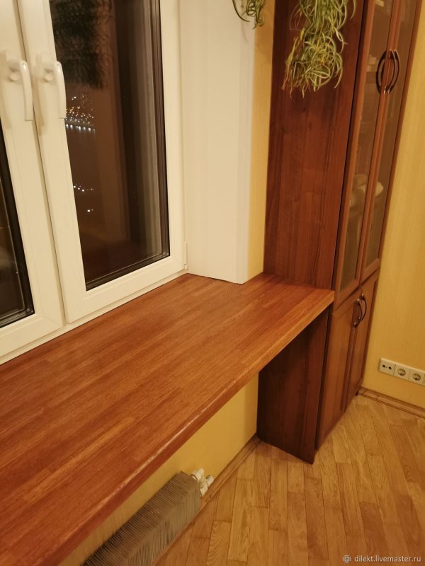 Деревянный подоконник столешница