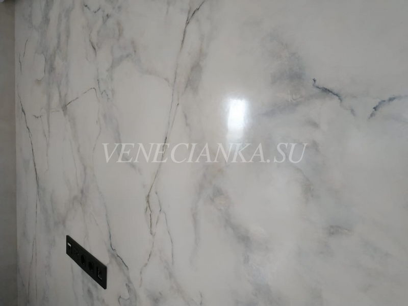 Венецианская штукатурка Каррарский мрамор
