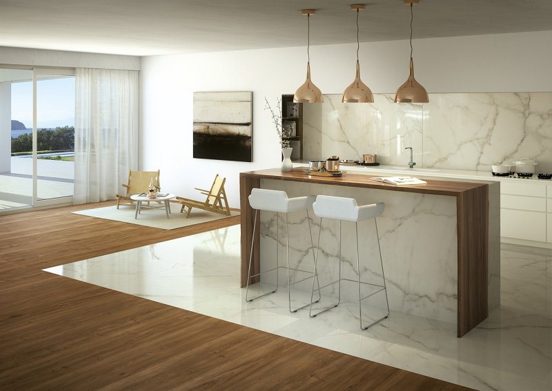 Керамогранит Fondovalle infinito Marbletech White Glossy