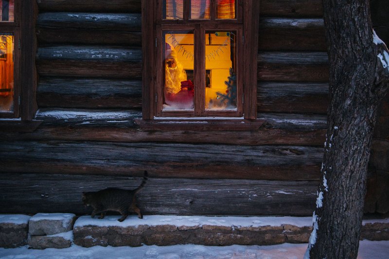 Деревенское окно