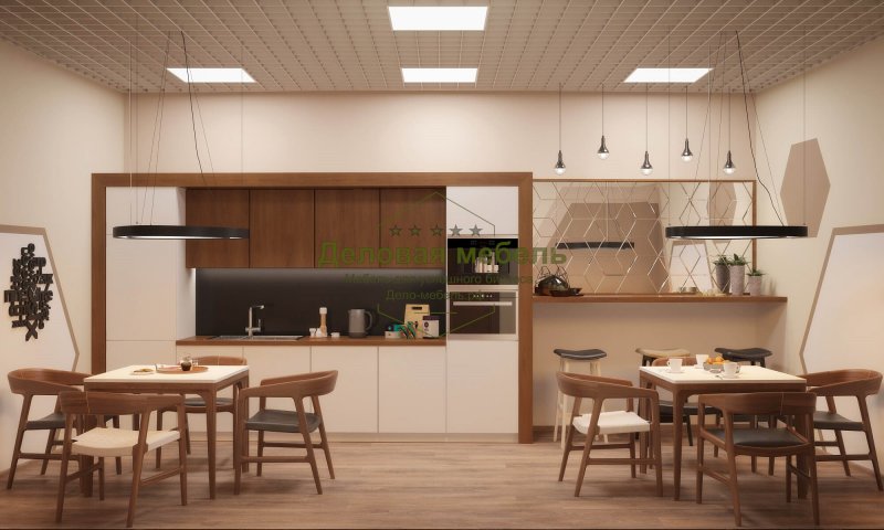 Современная кухня в офисе