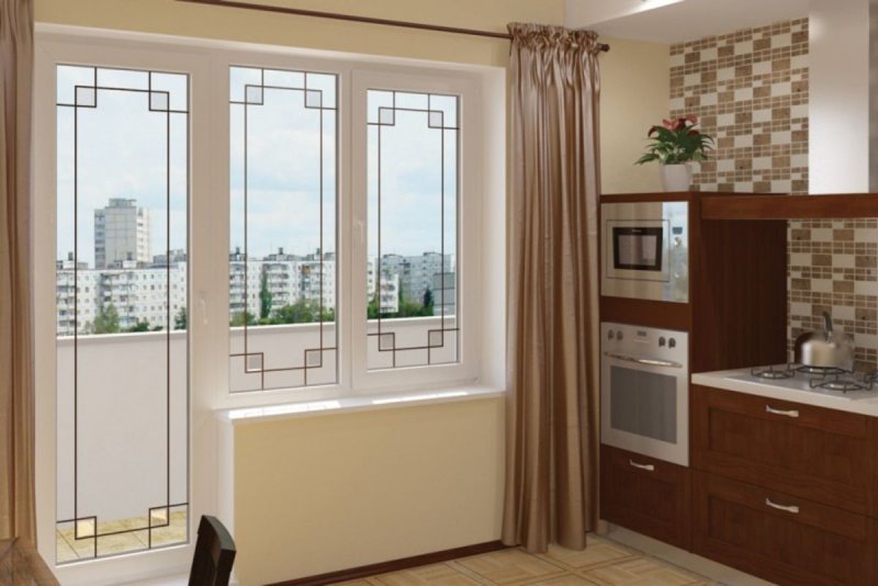 Балконная дверь 800х2100