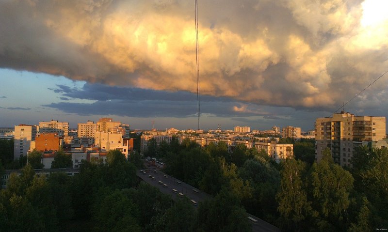 Реальный вид из окна