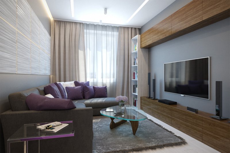 Интерьер гостиной 14м2