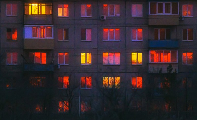 Вид из окна многоэтажки