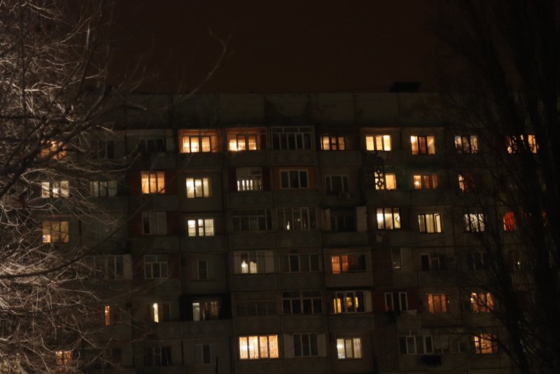 Спальный район ночью