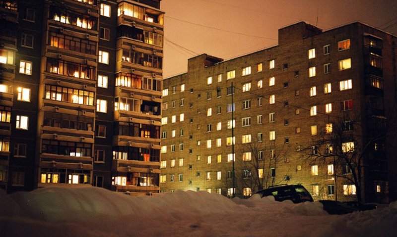 Жилой район вечером
