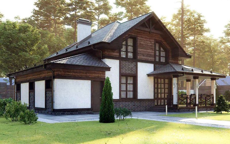 Комбинированный фасад