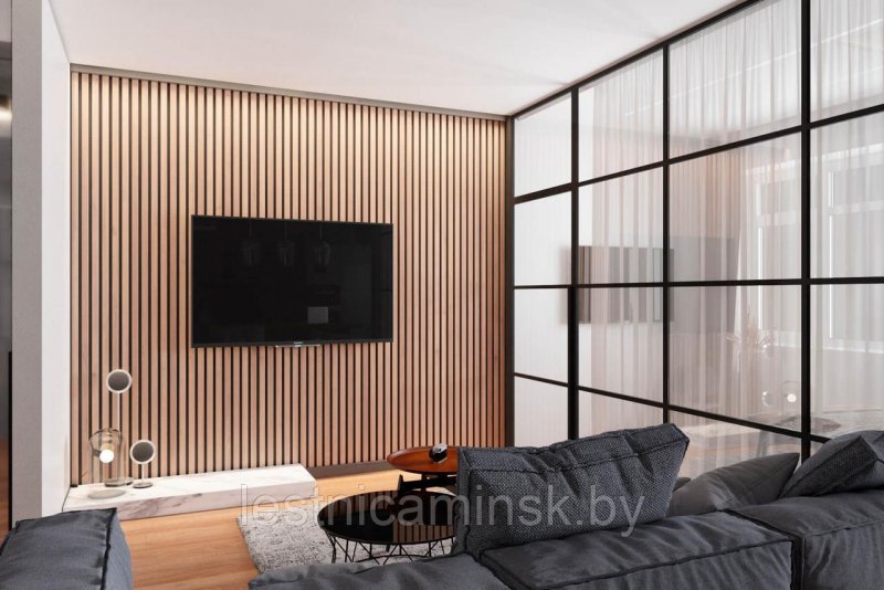 Реечная перегородка, 100х50х2500мм