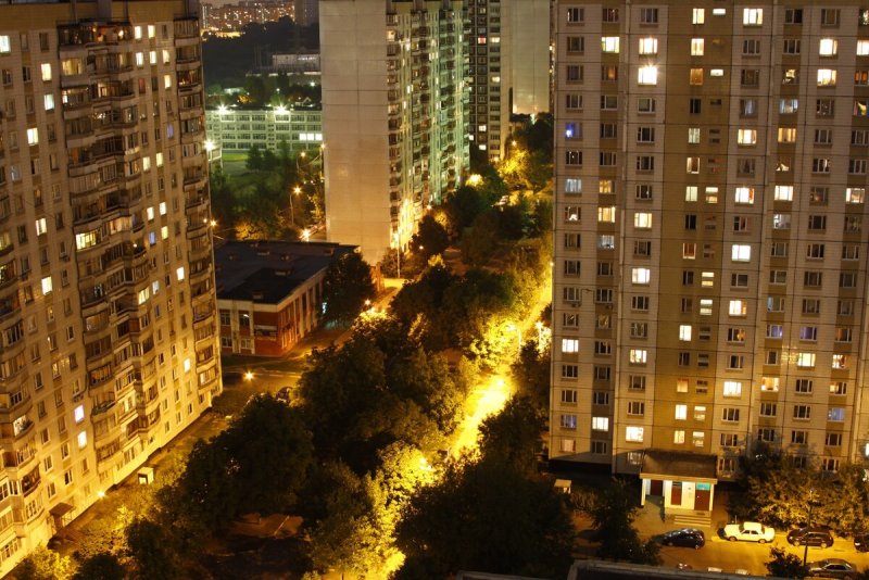 Москва из окна