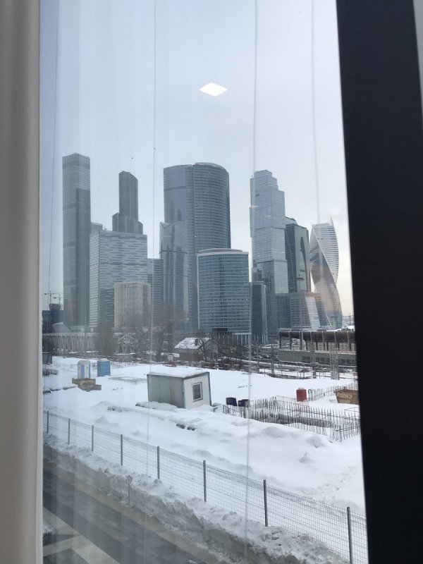 Москва вид из окна зимой