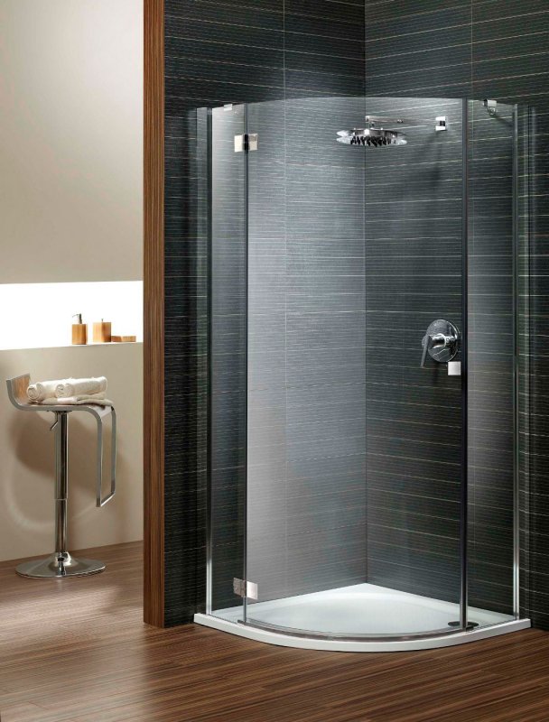 Душевой уголок Radaway Almatea pdj 90r*90*195, стекло графитовое, без поддона