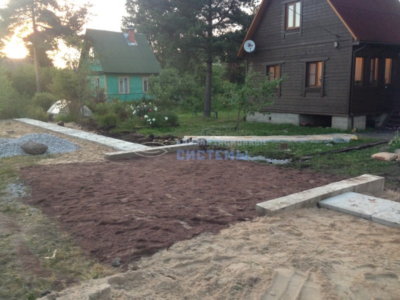Заезд на участок через ручей