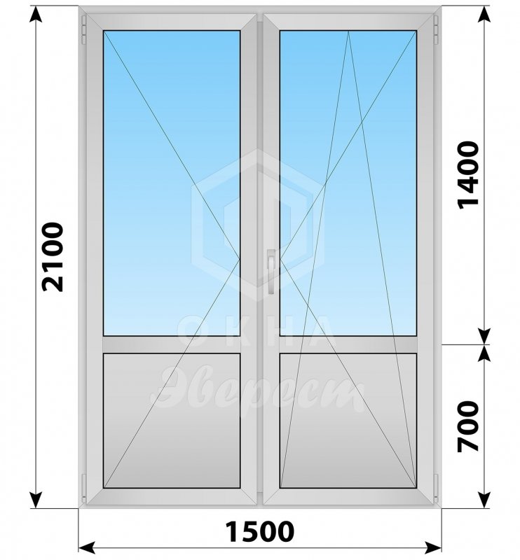 VEKA Euroline балконный блок