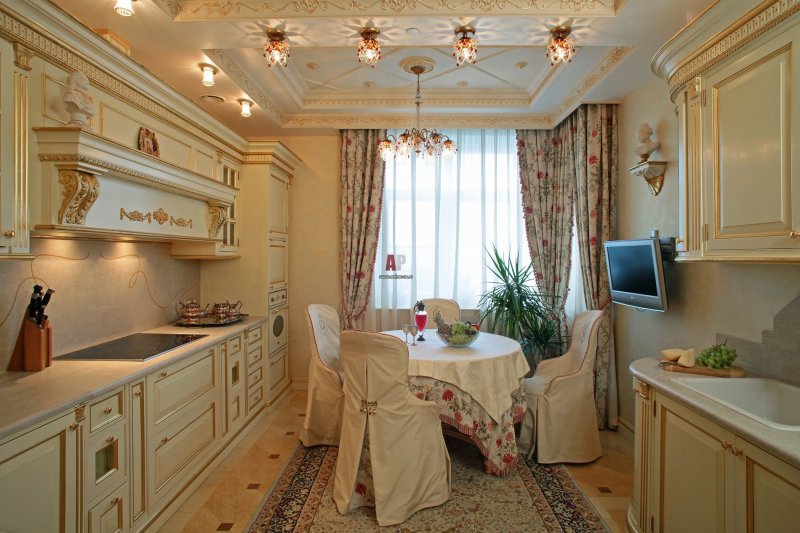 Роскошный интерьер кухни