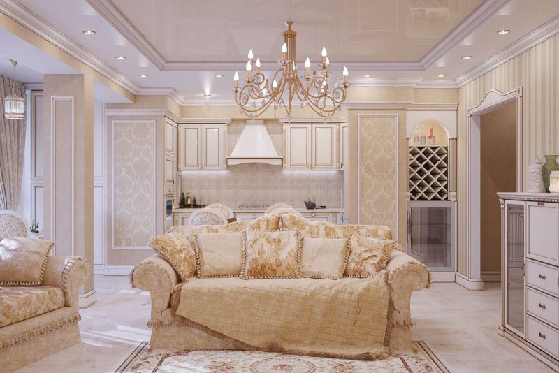 Классический интерьер гостиной
