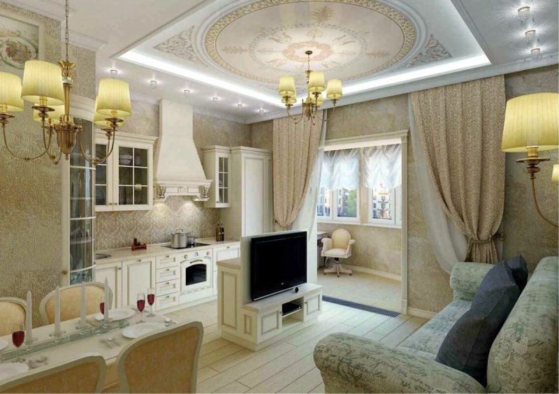 Гостиная в стиле Ренессанс