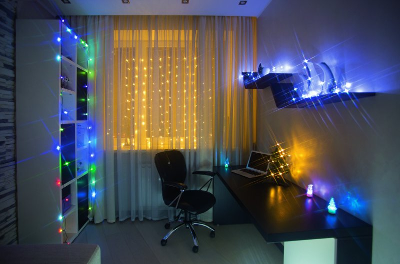 Набор с гирляндами Neon-Night комната, 8 пр.