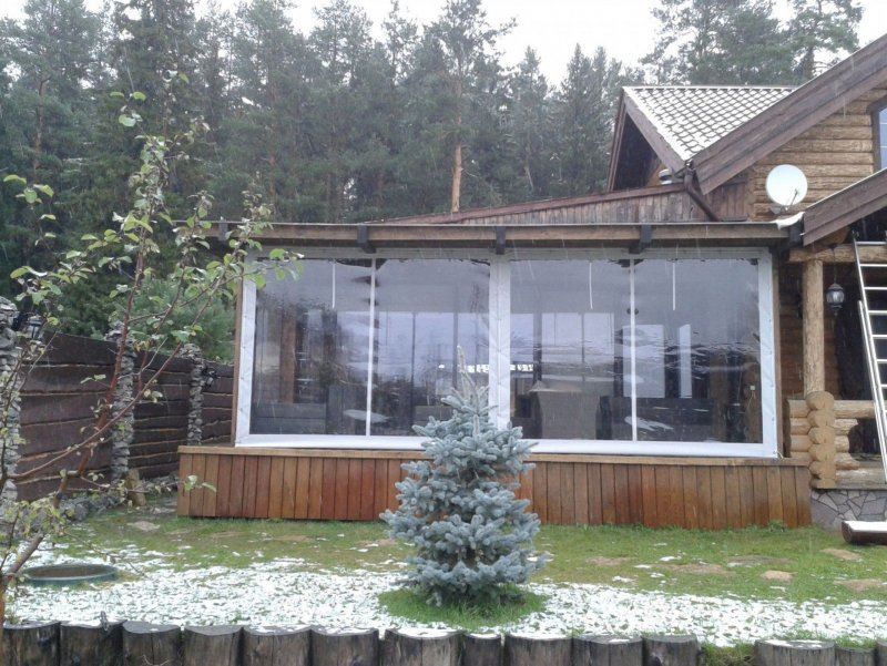 Гибкие окна для веранды