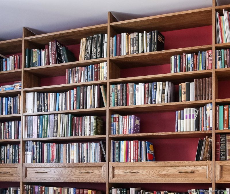 Выдвижные книжные стеллажи