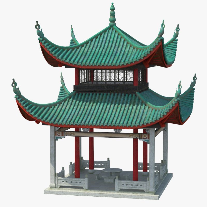 Пагода китайская 3d