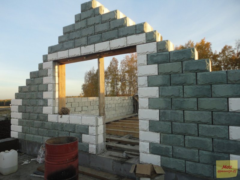 Газобетон стройка
