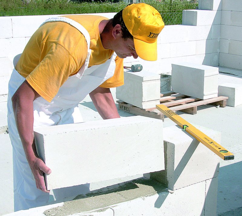 Газобетон стройка