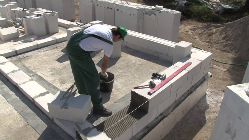 Кладка газобетона Аэрок