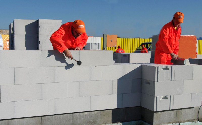 Кладка газобетона
