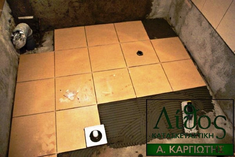 Укладка кафельной плитки в ванной