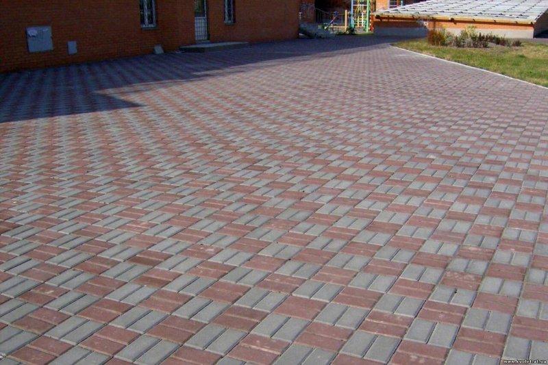 Брусчатка тротуарная укладка