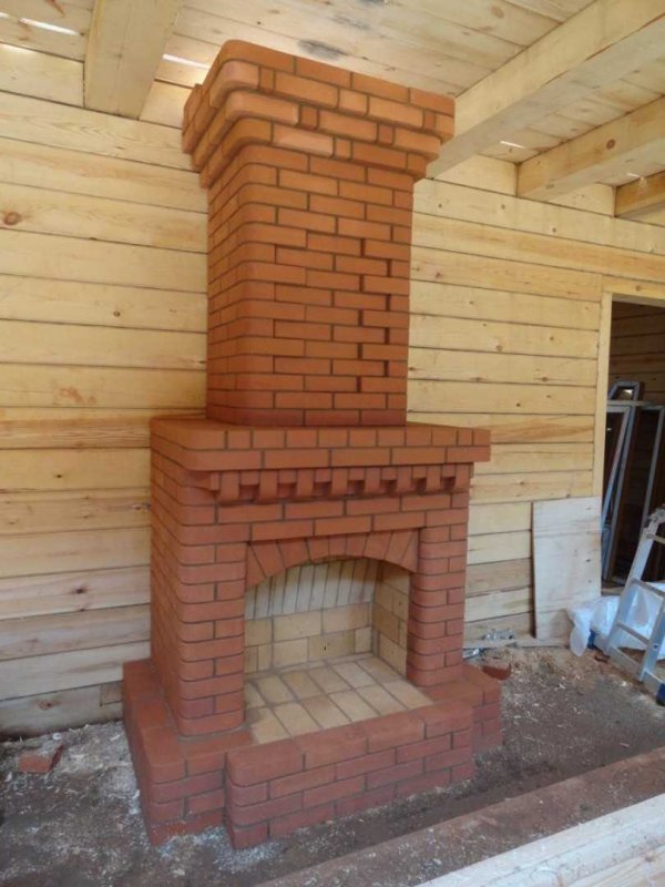 Кладка каминов из кирпича