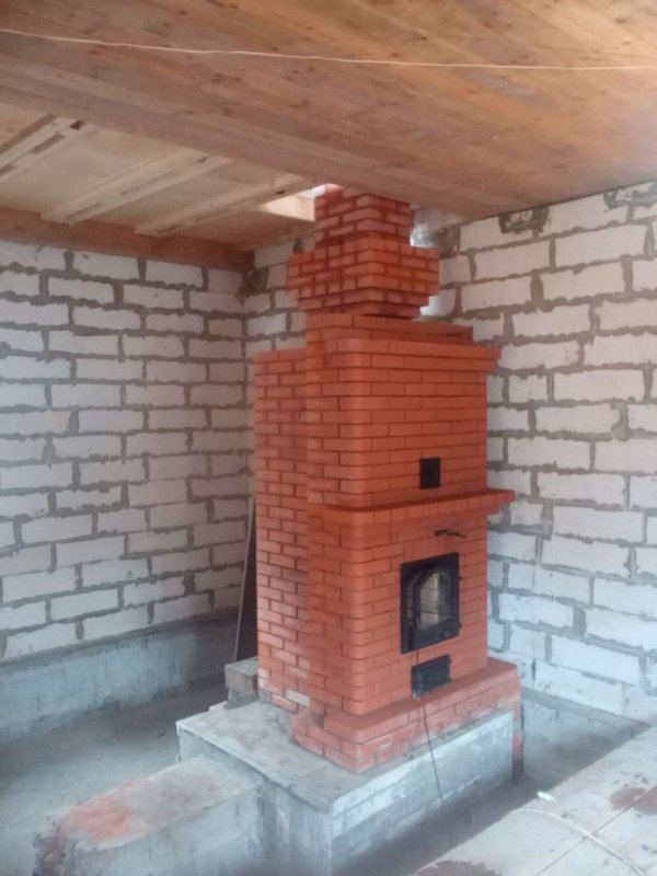 Красивые камины из кирпича