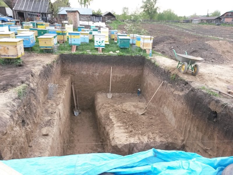 Омшаник для пчел подземный на 30 семей