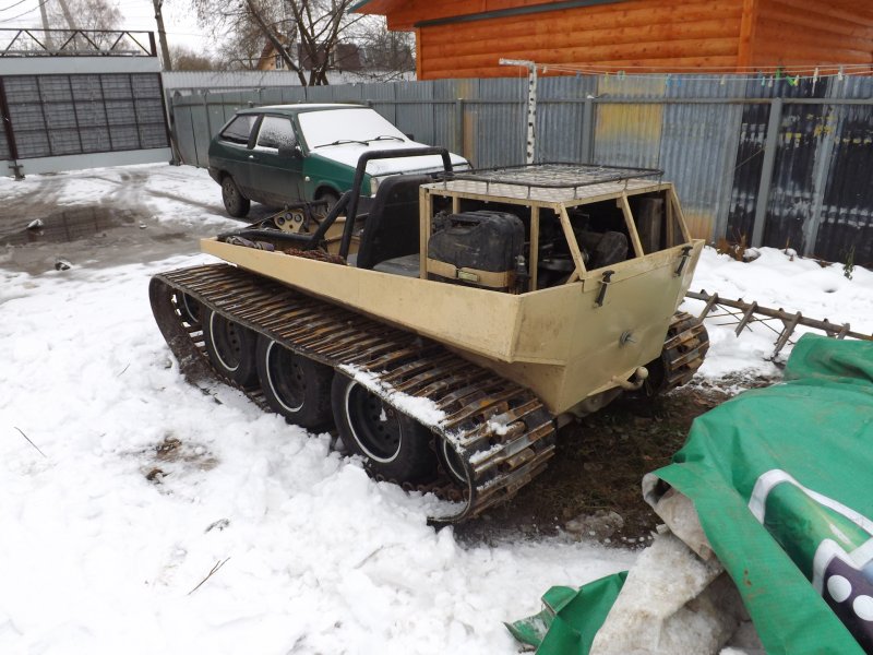 Гусеничный вездеход мост Волга