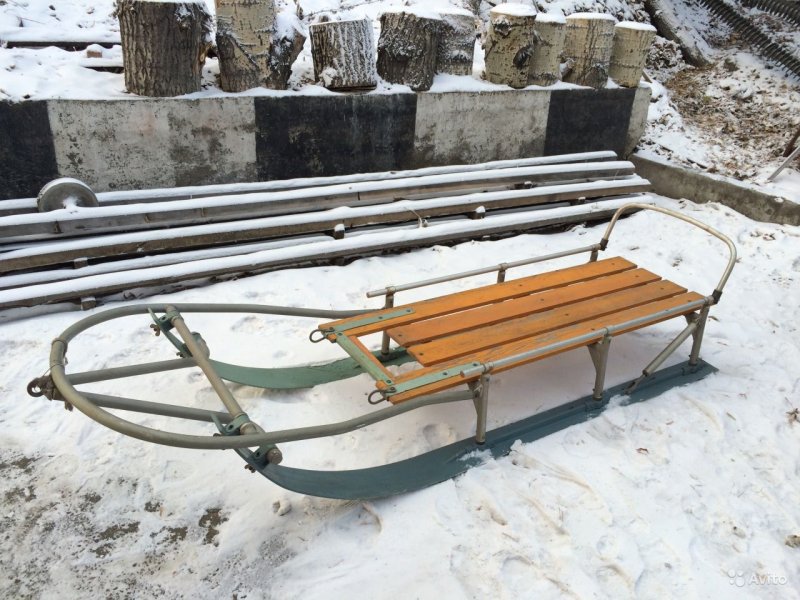Сани для снегохода на полозьях с амортизаторами 1900 MTR