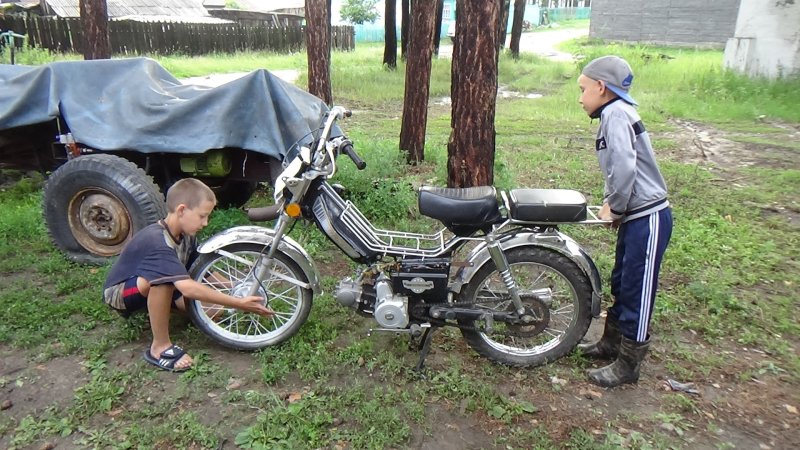 Мопед Дельта из хлама
